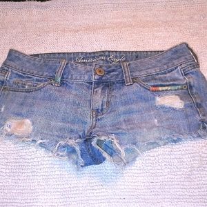 American Eagle Distressed Denim Shorts